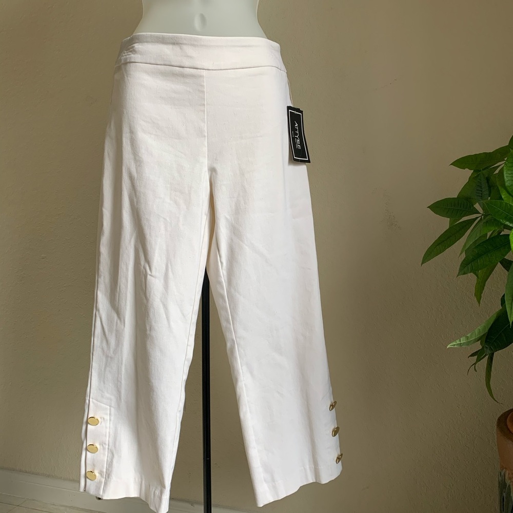 NWT ATTYRE New York White Ankle Dress Pants 6P